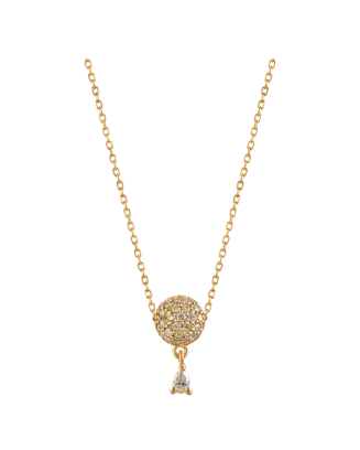 Colar Love Is The Air Em Ouro Amarelo E Diamantes