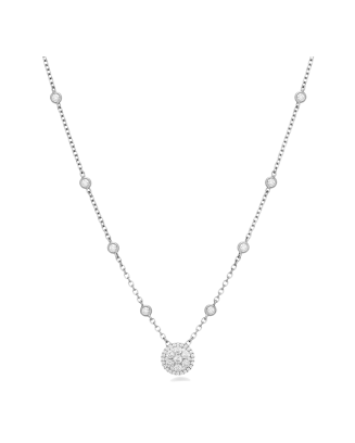 Colar Pendente Diamantes