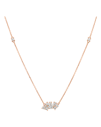 Colar Gooseberry Ouro Rosa e Diamantes