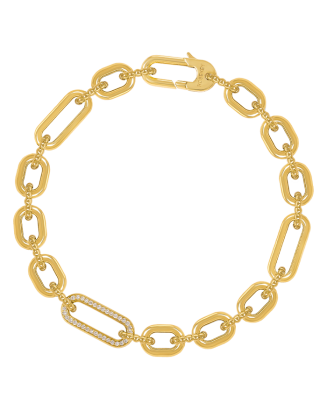Pulseira Unity III Ouro Amarelo e Diamantes