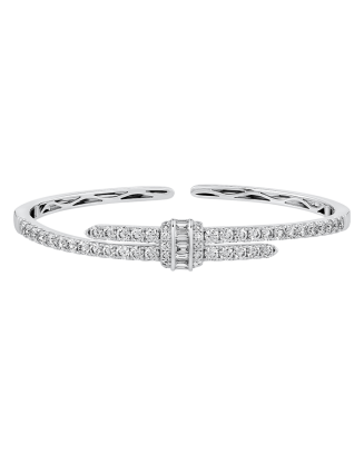 Pulseira Ouro Branco e Diamantes