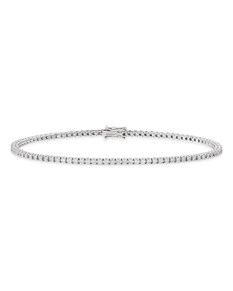 Pulseira Tennis Ouro Branco e Diamantes
