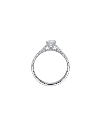 Anel Solitário Vénus Ouro Branco 0.30ct