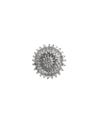 Marcador de Mesa Flowers Anemone em Prata