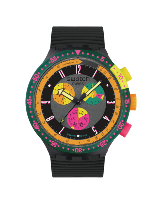 Relógio Swatch homem Preto Neon