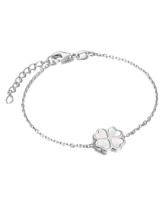 Pulseira PIETRA Trevo Branco