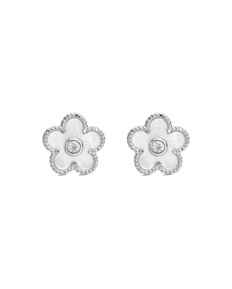 Brincos PIETRA Flor Branca