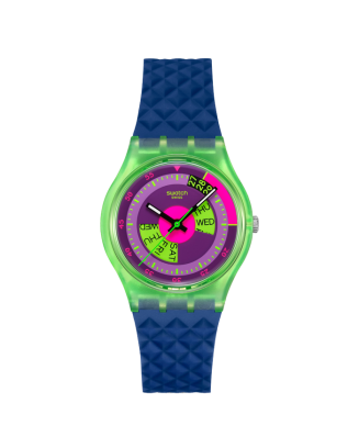 Relógio Swatch homem Verde e Azul Neon
