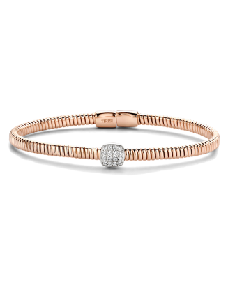 Pulseira Ouro Rosa e Diamantes