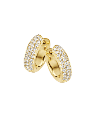 Brincos Ouro Amarelo e Diamantes