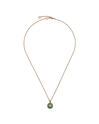 Colar Interlocking, Agata e diamantes