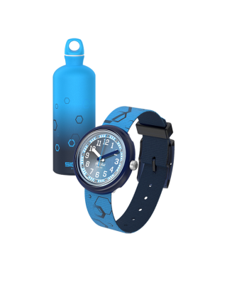 Rel&oacute;gio Flik Flak de crian&ccedil;a azul SIGG