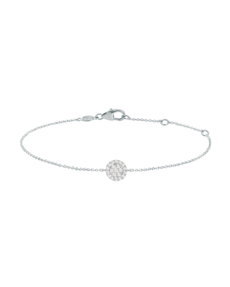 Pulseira Ouro Branco E Diamantes 0,18Cts