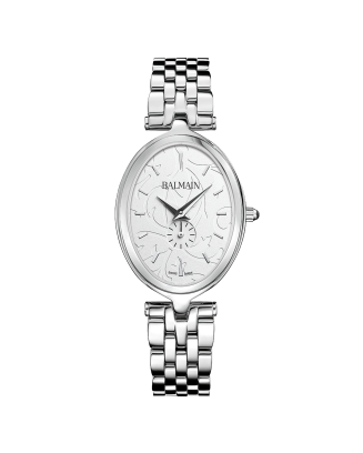 Relógio de Senhora Haute Elegance Oval Aço Mostrador Arabesc