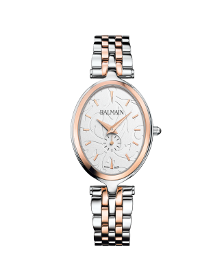 Relógio Senhora Haute Elegance Oval Aço Bicolor Rosa