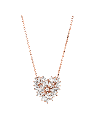 Colar Ouro Rosa e Diamantes