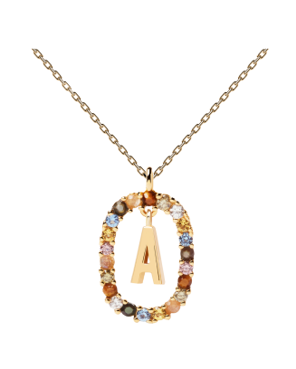 Colar Letra A Dourado