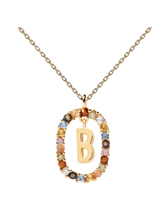 Colar Letra B Dourado