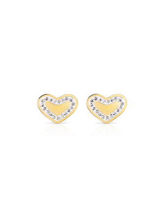 ELETTA Brincos Hearts Gold