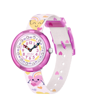 Relógio Flik Flak de criança corações