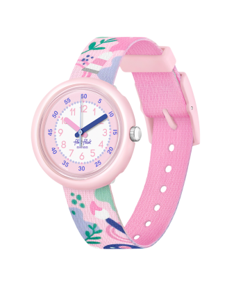 Relógio Flik Flak de criança rosa