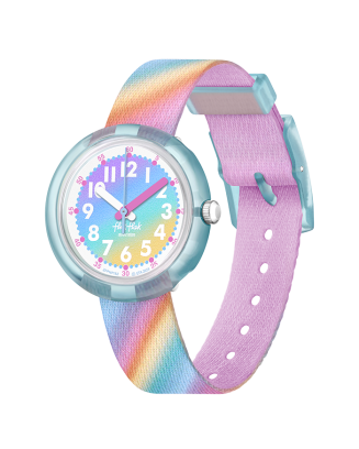 Relógio Flik Flak de criança arco-íris