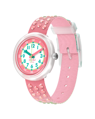 Rel&oacute;gio Flik Flak de crian&ccedil;a cristais