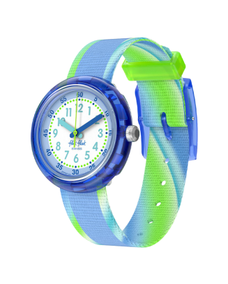 Rel&oacute;gio Flik Flak de crian&ccedil;a azul