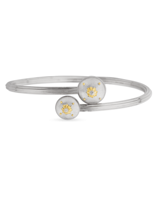 Pulseira Macri Ouro Branco E Ouro Amarelo