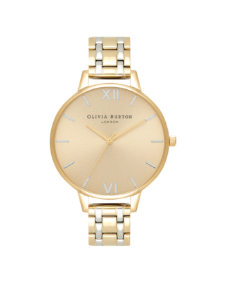 Relógio England Collection Dourado Aço Bicolor