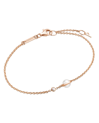 Pulseira Ouro Rosa, Madre Pér E Diamante