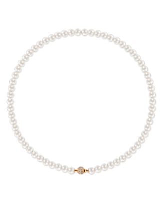Colar P&eacute;rolas Akoya, Ouro Rosa E Diamantes