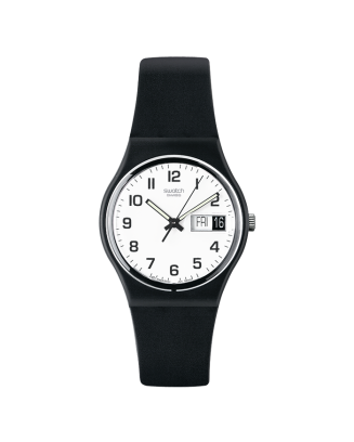 Relógio Swatch homem Preto e Branco com Data