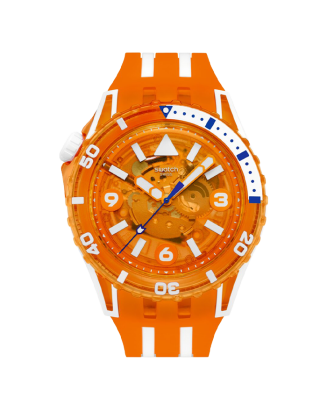 Rel&oacute;gio Swatch homem Laranja