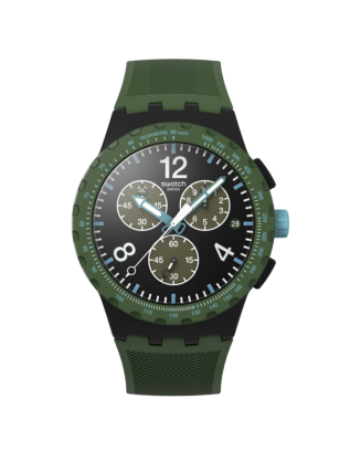 Relógio Swatch homem Cronógrafo Verde