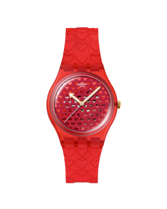 Rel&oacute;gio Swatch mulher Vermelho Valentines Day