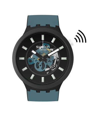 Relógio Swatch homem Preto e Azul Pay!