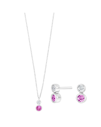 Set Idanor Colar e Brincos Prateados