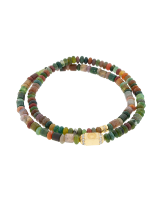 Pulseira Ouro Amarelo, Safiras Coloridas E Diamantes