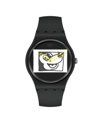 Relógio Swatch homem Preto Mickey