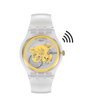 Relógio Swatch mulher Branco e Dourado Pay!