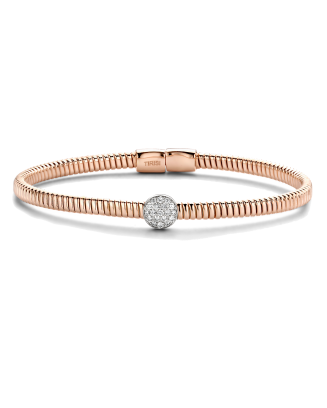 Pulseira Ouro Rosa e Diamantes