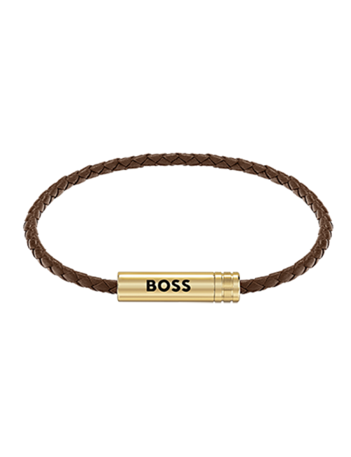 Pulseira Homem Pele e Aço Ares Air