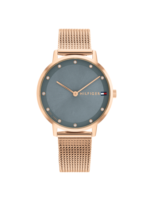 Relógio Mulher Aço Dourado Rosa