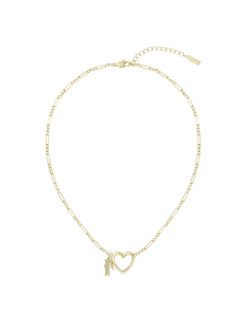 Colar Mulher Aço Dourado Love My Croc