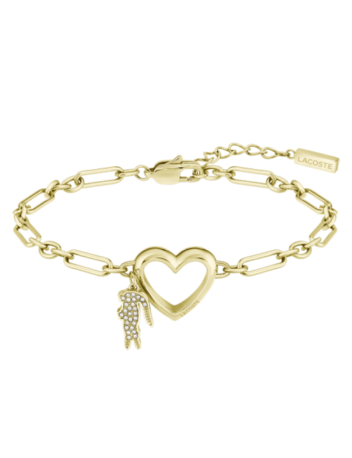Pulseira Mulher Aço Dourado Love My Croc