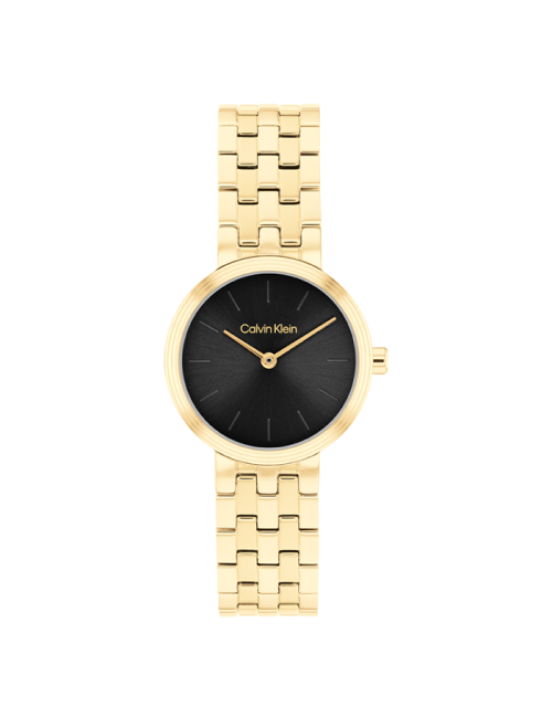 Relógio Senhora Dourado e Preto