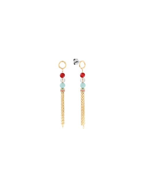 Brincos Mulher Aço Dourado