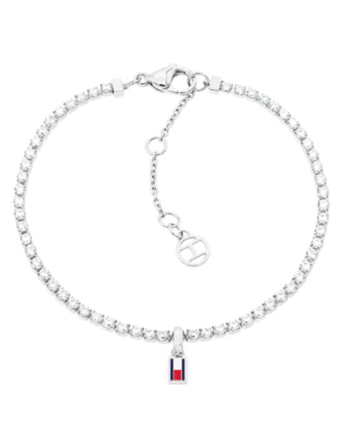 Pulseira Mulher Aço e Cristais