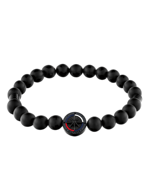 Pulseira Homem Aço IP Preto e Onix